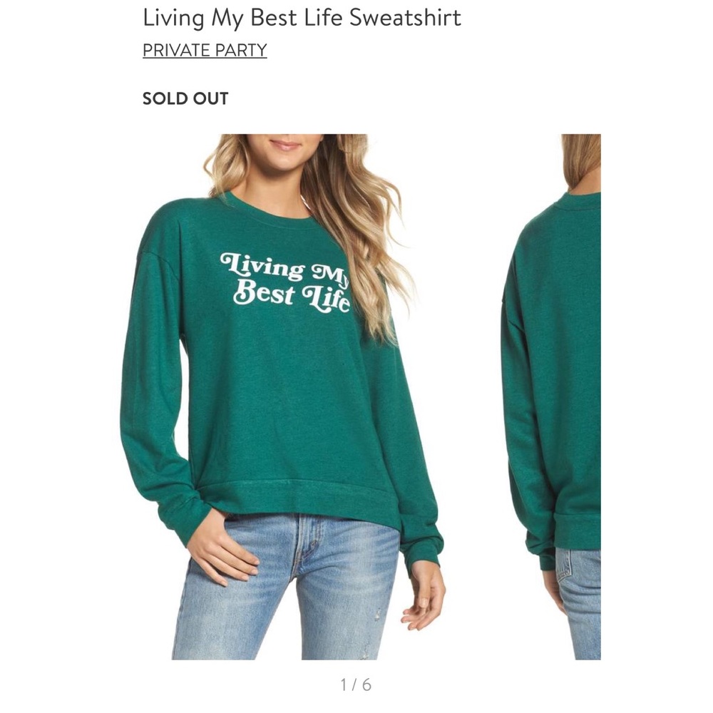 💎 NWOT private party sweatshirt 💎